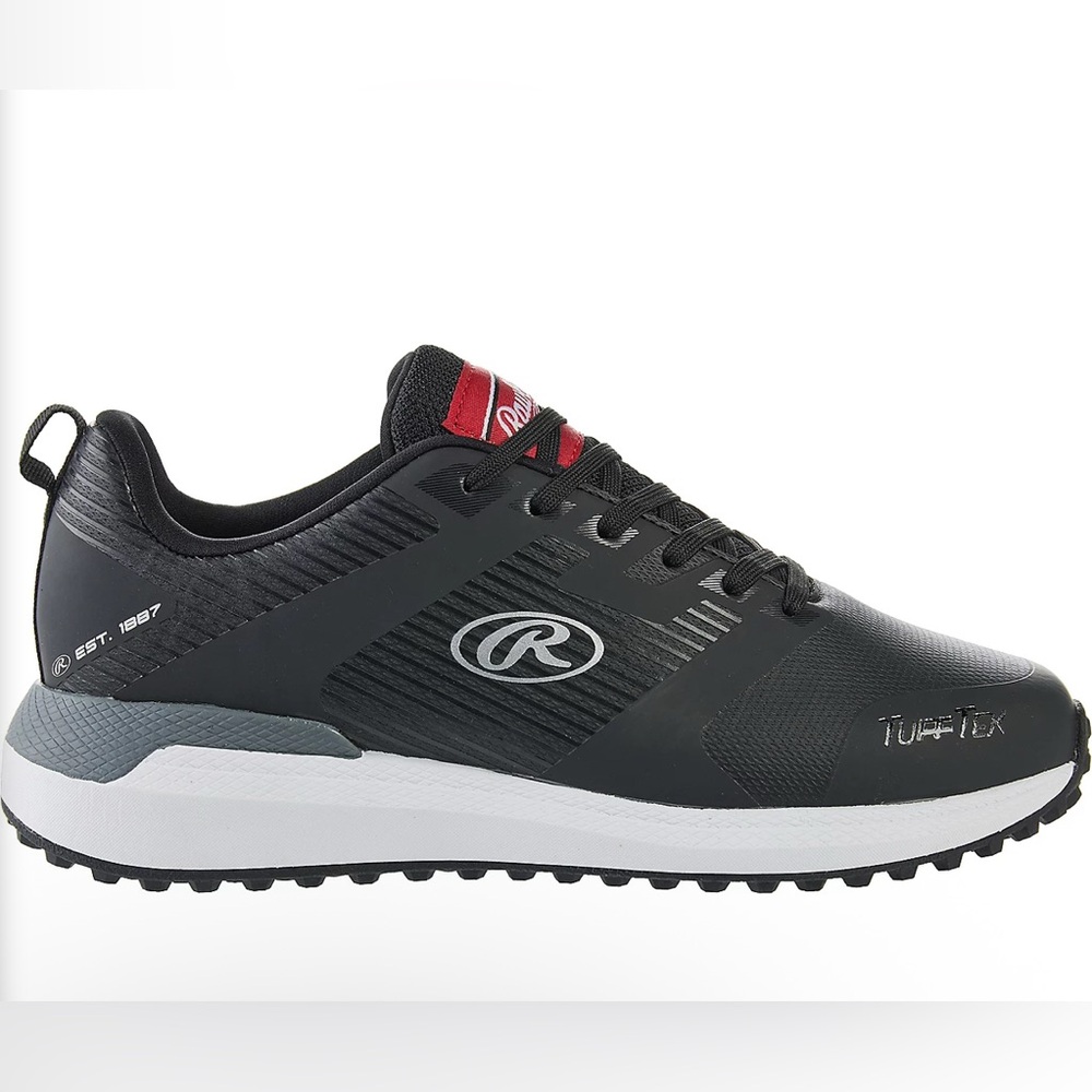 RAWLINGS Men's League Turf Baseball Cleats Black Lightweight NWOB